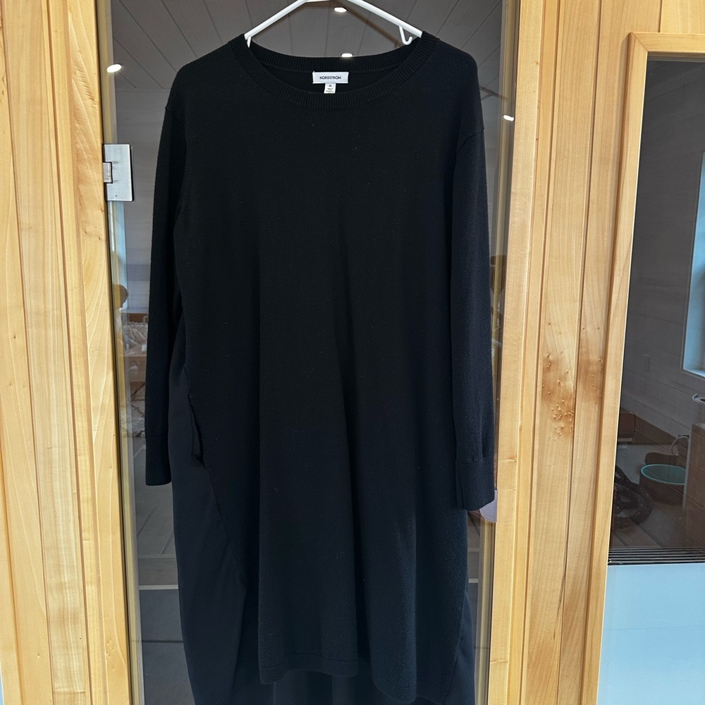 Nordstrom Black Midi Dress